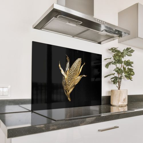 Parafango in alluminio - Mais - Cibo - Oro - Nero