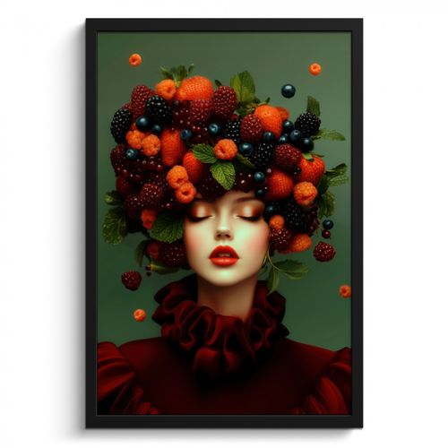 KitchenYeah - Cucina - Cornice per foto - Femmina - Fragole - Lamponi - More - Frutti di bosco