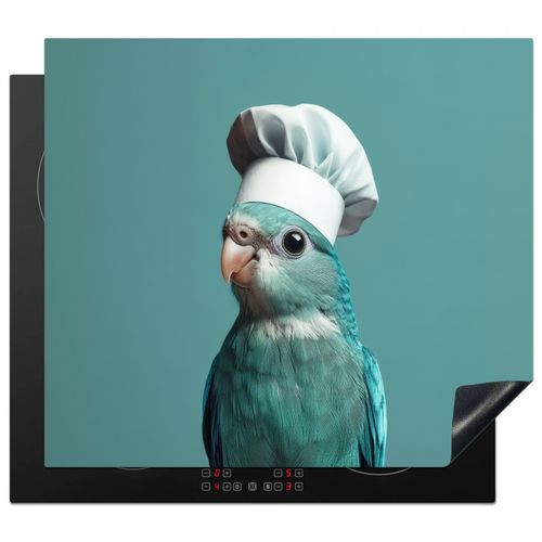 Protezione piano induzione - Parrocchetto - Uccello - Cappello da cuoco - Carino