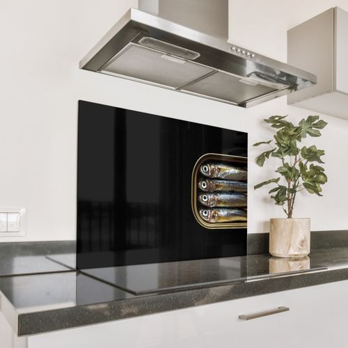 Parafango in alluminio - Sardine - Lattina - Nero - Pesce
