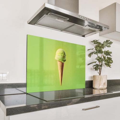 Parafango in alluminio - Corno - Paletta per gelato - Verde