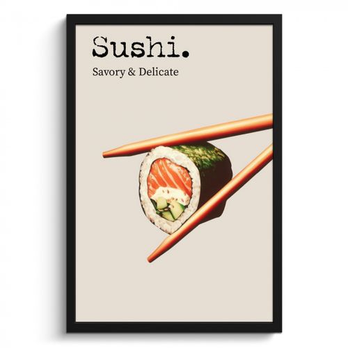 KitchenYeah - Cucina - Cornice per foto - Sushi - Salmone - Riso - Giapponese