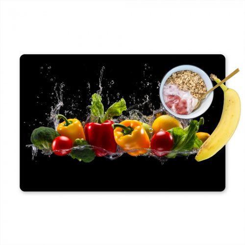 Tovagliette - Peperone - Acqua - Vegetale - Nero
