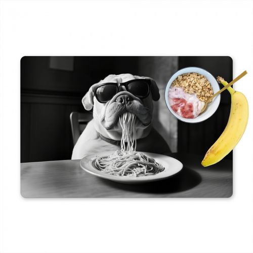 Tovagliette - Cane - Bulldog - Occhiali - Duro - Animali
