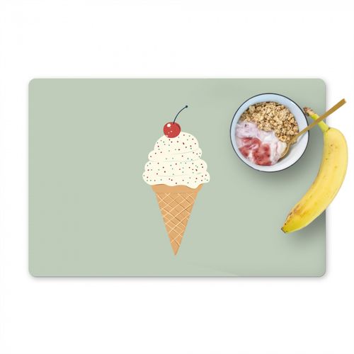 Tovagliette - Illustrazione - Gelato - Macchioline - Ciliegia