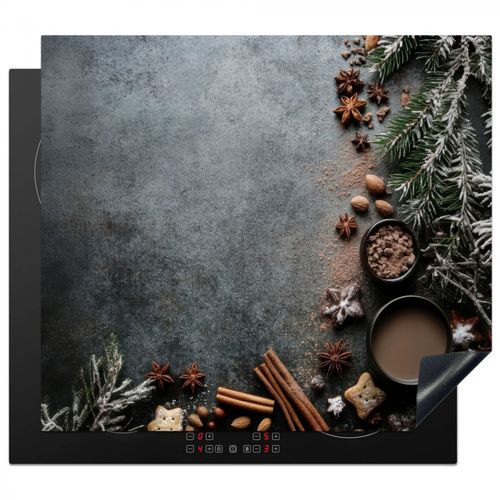 Protezione piano induzione - Inverno - Erbe - Neve - Cioccolato