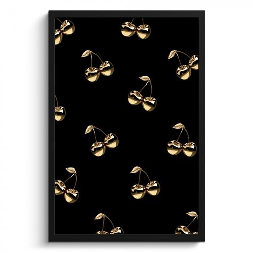 KitchenYeah - Cucina - Cornice per foto - Motivo - Ciliegio - Oro - Cromo