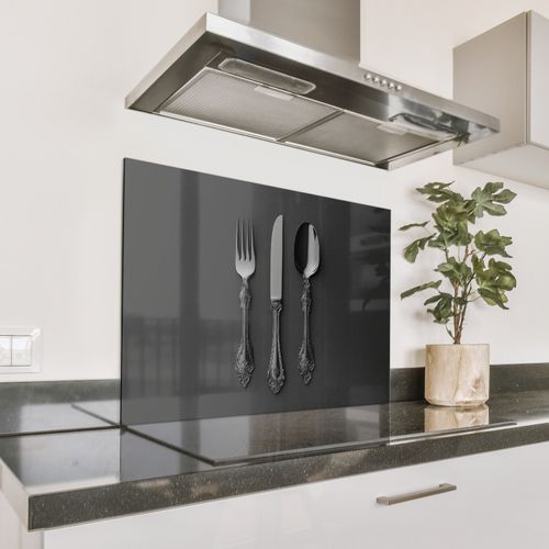 Parafango in alluminio - Posate - Nero