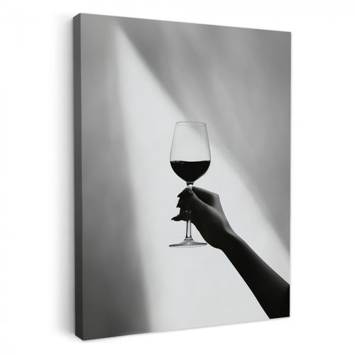 Dipinti su tela - Luce - Vino - Rosso - Bicchiere