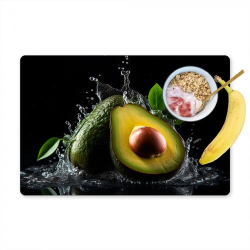 Tovagliette - Avocado - Verdura - Foglia - Acqua - Nero - Verde