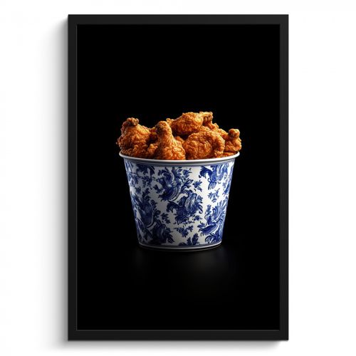 KitchenYeah - Cucina - Cornice per foto - Pollo - Secchio - Blu Delft - Gustoso