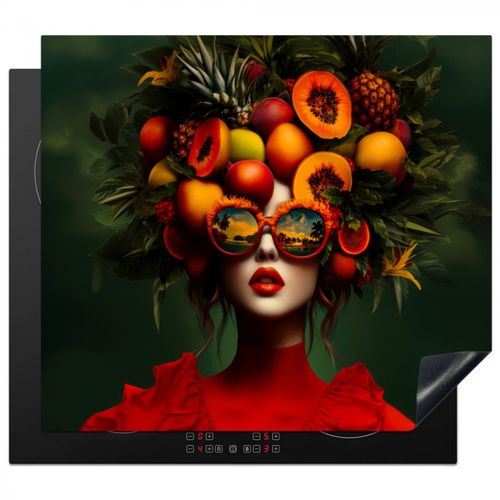 Protezione piano induzione - Donna - Frutta - Papaya - Ananas