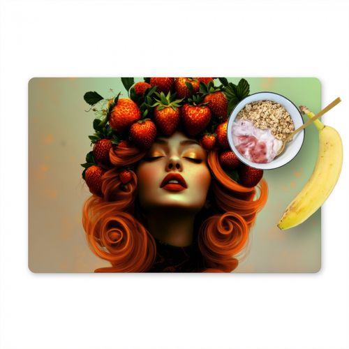 Tovagliette - Donna - Fragole - Corona