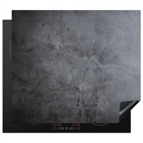 Protezione piano induzione - Frammenti di cemento grigio