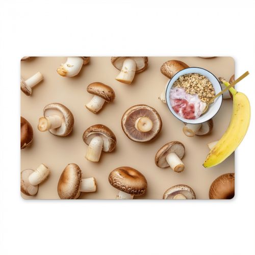 Tovagliette - Funghi di castagno - Beige