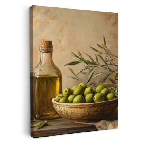 Dipinti su tela - Olive - Natura morta - Vintage