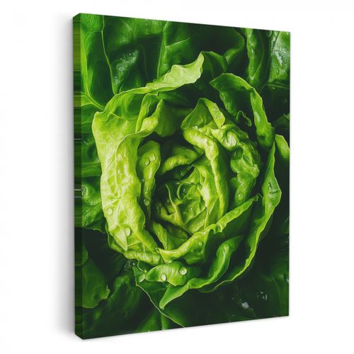 Dipinti su tela - Verdure - Lattuga - Verde