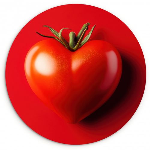 Quadro rotondo - Pomodoro - Rosso - Cuore