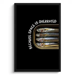 KitchenYeah - Cucina - Cornice per foto - Sardine - Testo - Pesce - In scatola