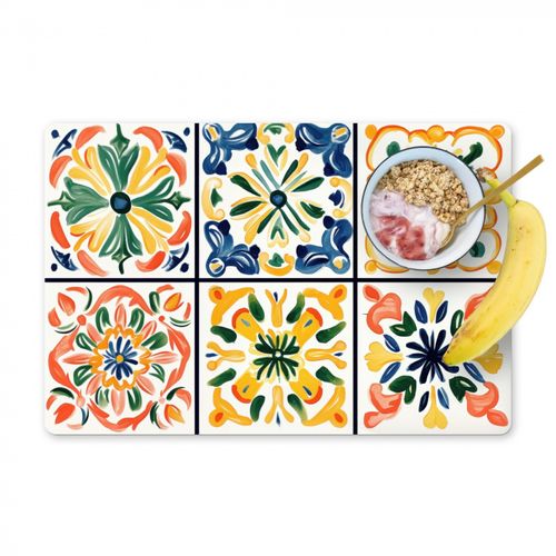 Tovagliette - Spagnolo - Piastrelle - Ceramica - Fiori