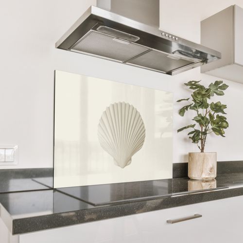 Parafango in alluminio - Conchiglia - Minimalista - Bianco