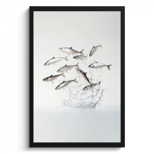 KitchenYeah - Cucina - Cornice per foto - Pesce - Acqua - Bianco