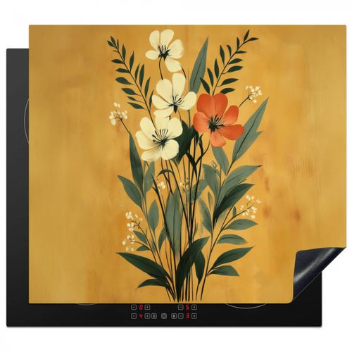 Protezione piano induzione - Foglie - Bouquet - Giallo