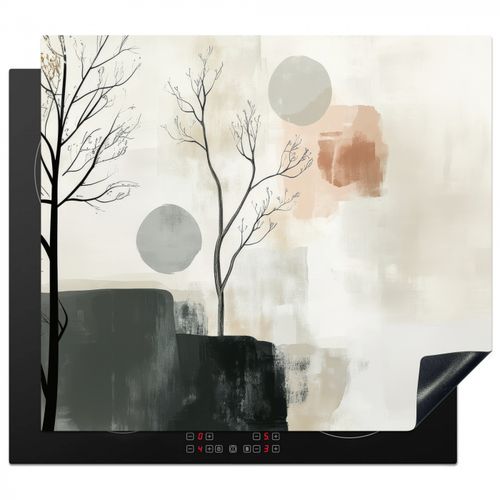 Protezione piano induzione - Wabi sabi - Beige - Pianta