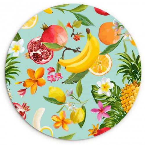 Quadro rotondo - Abbondanza tropicale