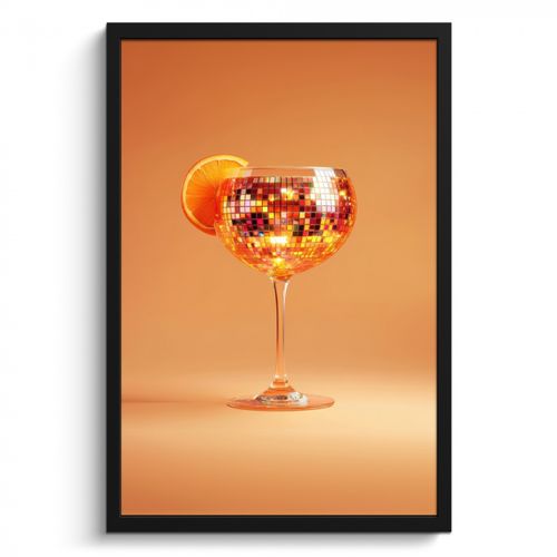 KitchenYeah - Cucina - Cornice per foto - Bevanda - Arancione - Glitter - Disco
