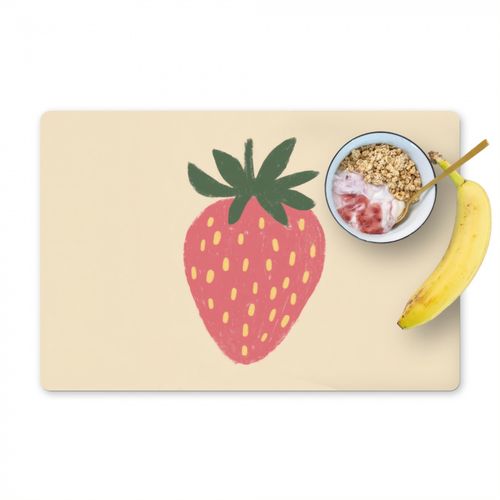 Tovagliette - Fragola - Minimalista - Rosso - Frutta