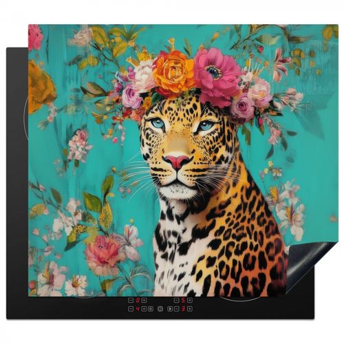 Protezione piano induzione - Leopardo - Fiori - Corona