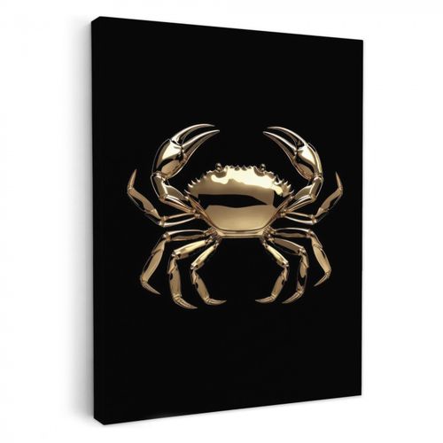 Dipinti su tela - Oro - Granchio - Animali - Nero