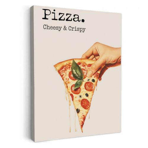 Dipinti su tela - Pizza - Formaggio - Salame piccante
