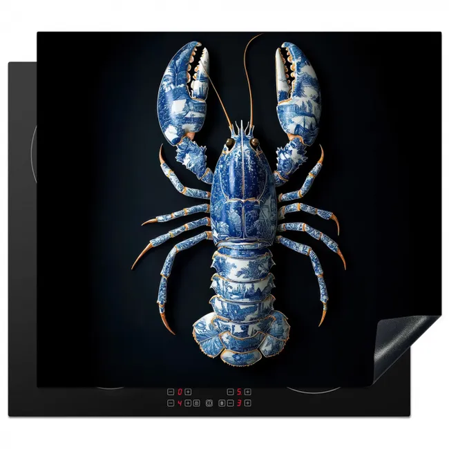 Protezione piano induzione - Aragosta - Blu Delft - Scudo - Resistente