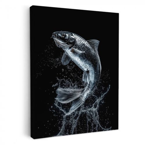 Dipinti su tela - Pesce - Koi - Nero - Acqua