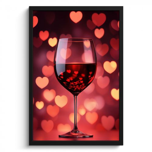 KitchenYeah - Cucina - Cornice per foto - Rosso - Vino - Cuori