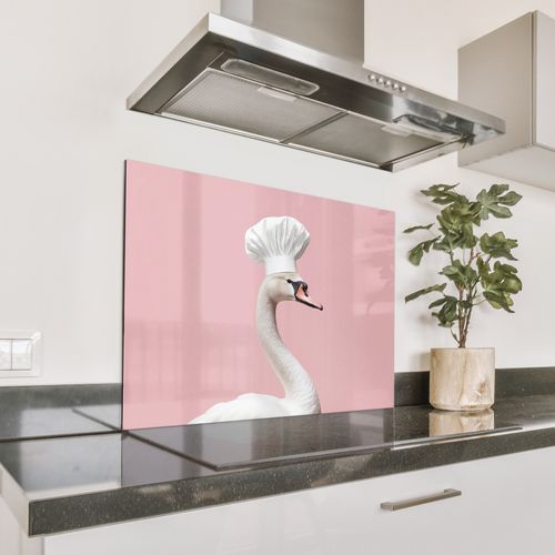 Parafango in alluminio - Cigno - Cappello da cuoco - Bello - Classico