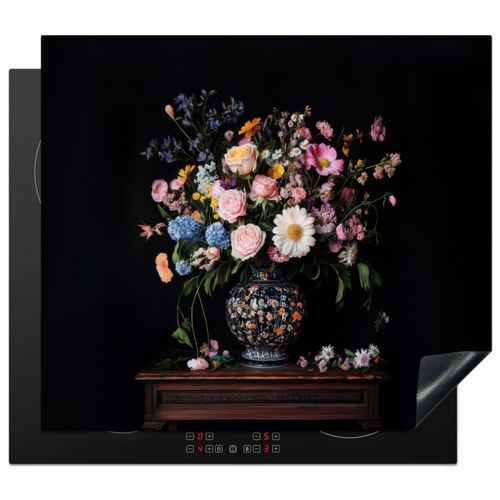 Protezione piano induzione - Vaso da fiori - Legno - Fiori - Bouquet