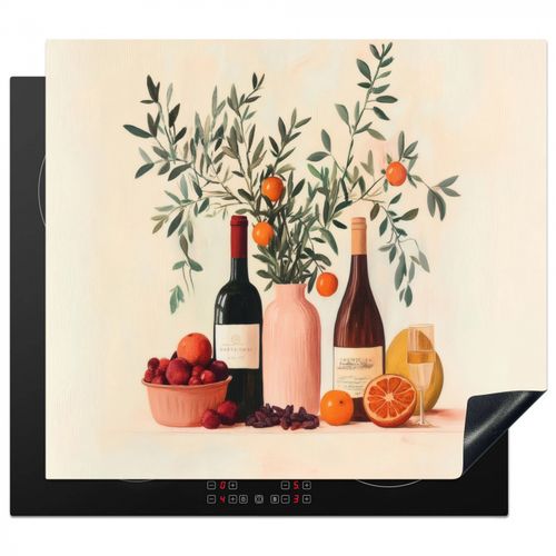Protezione piano induzione - Bottiglie di vino - Rami - Arance