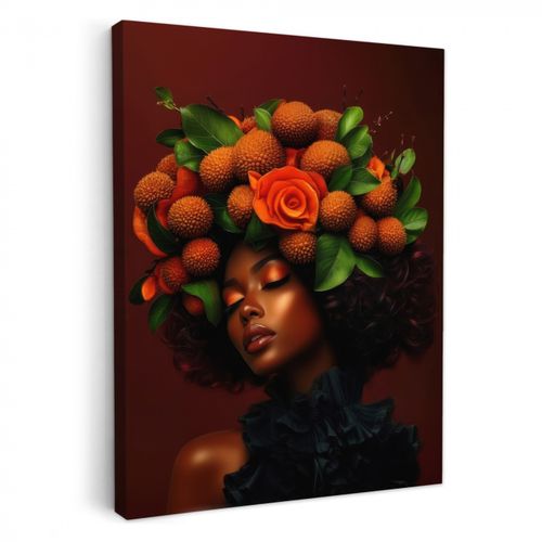 Dipinti su tela - Donna - litchi - esotico