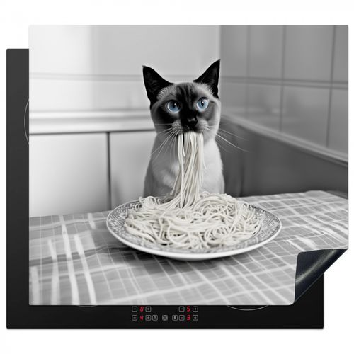 Protezione piano induzione - Gatto - Siamese - Bianco e nero - Carino - Animali