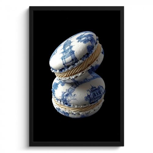 KitchenYeah - Cucina - Cornice per foto - Cibo - Amaretti - Blu Delft - Biscotti