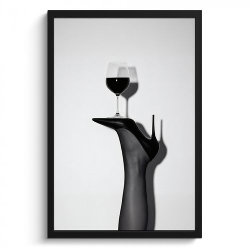 KitchenYeah - Cucina - Cornice per foto - Tacco - Vino - Minimalista - Nero