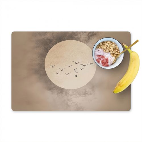 Tovagliette - Uccello - Beige - Giapponese
