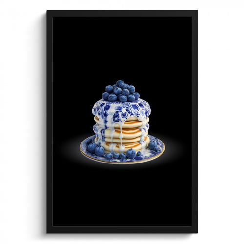 KitchenYeah - Cucina - Cornice per foto - Pancake - Mirtilli - Piatto