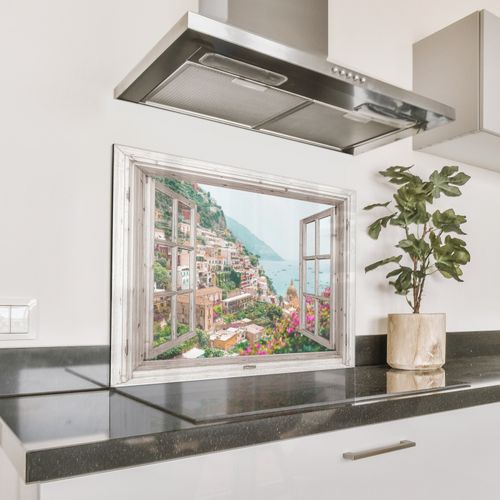 Parafango in alluminio - Vista sul Mediterraneo