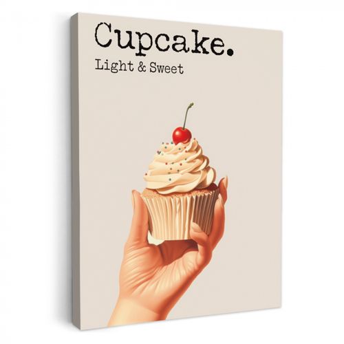Dipinti su tela - Cupcake - Dolce - Ciliegia