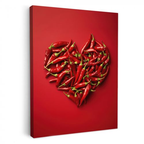 Dipinti su tela - Peperoni - Rossi - Cuore