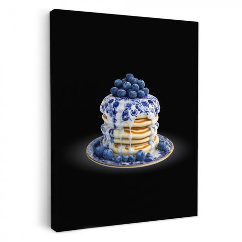 Dipinti su tela - Pancake - Mirtilli - Piatto